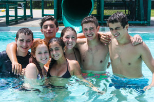 campers_in_pool